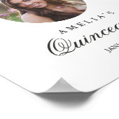 Foto van Quinceanera Welkomstteken Botanisch Poster (Hoek)