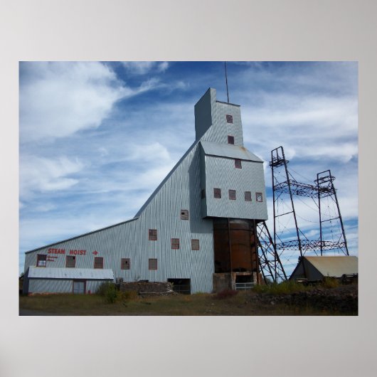 Foto van Quincy Mine Steam Hoist Poster (Voorkant)