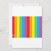 Foto van Rainbow Party: Uitnodigingen voor meisjes (Achterkant)