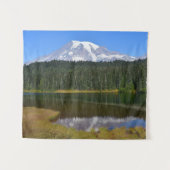 Foto van Rainier en Reflection Lake Wandkleed (Voorkant (horizontaal))