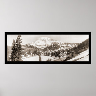 Foto van Rainier WA Snow 1925 Poster