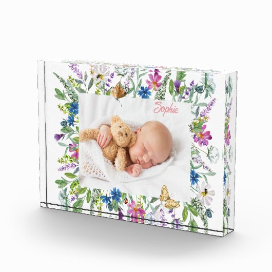 Foto van rand met wilde bloemen  (Rechts)