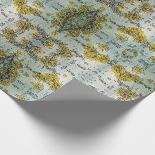 Foto van Real Aspen Tree Bark - Natural Amulet Cadeaupapier (Hoek)