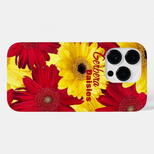 Foto van Red and Yellow Gerber Daisy Case-Mate iPhone Case (Achterkant (horizontaal))