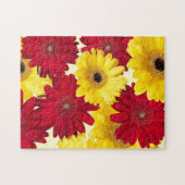 Foto van Red and Yellow Gerber Daisy Legpuzzel (Horizontaal)