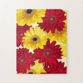 Foto van Red and Yellow Gerber Daisy Legpuzzel (Verticaal)