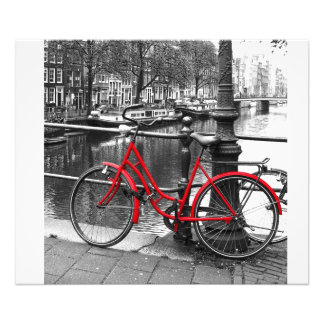 Foto van Red Bike 1 Foto Afdruk