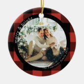 Foto van Red Buffalo Plays | Merrie en helderheid Keramisch Ornament (Voorkant)