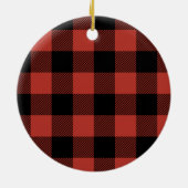 Foto van Red Buffalo Plays | Merrie en helderheid Keramisch Ornament (Achterkant)