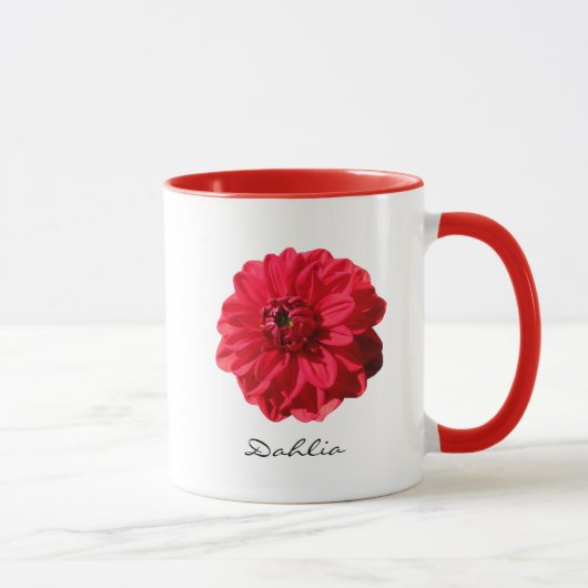 Foto van Red Dahlia Garden Mok (Rechts)