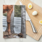 Foto van Red Dun Ranch Horse Animal-lover Theedoek (Quarter Fold)