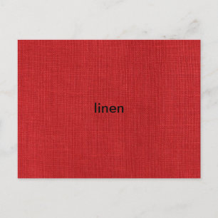 Foto van Red Linen Texture Briefkaart