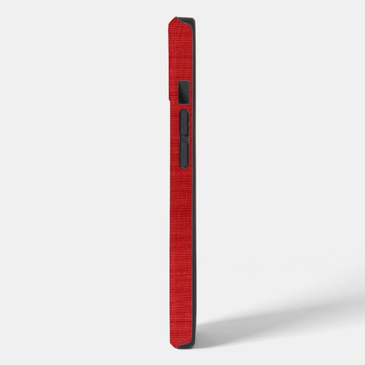 Foto van Red Linen Texture Case-Mate iPhone Case (Achterkant / Links)