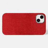 Foto van Red Linen Texture Case-Mate iPhone Case (Achterkant (horizontaal))