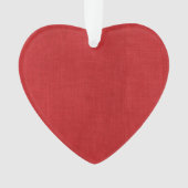 Foto van Red Linen Texture Ornament (voorkant)