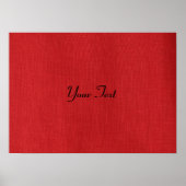 Foto van Red Linen Texture Poster (Voorkant)