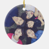 Foto van Red Maple Leaf Keramisch Ornament (Achterkant)