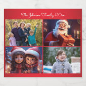 Foto van Red Merry Kerstseries Sparkling Wijnetiket (Enkel label)