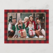 Foto van Red Pset Kraft Prettige feestdagen Briefkaart (Voorkant)