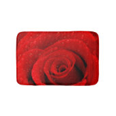 Foto van Red Rose Background Badmat (Voorkant)