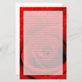 Foto van Red Rose Background Briefpapier (Voorkant / Achterkant)