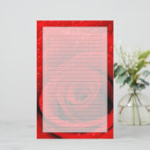 Foto van Red Rose Background Briefpapier (Staand voorkant)