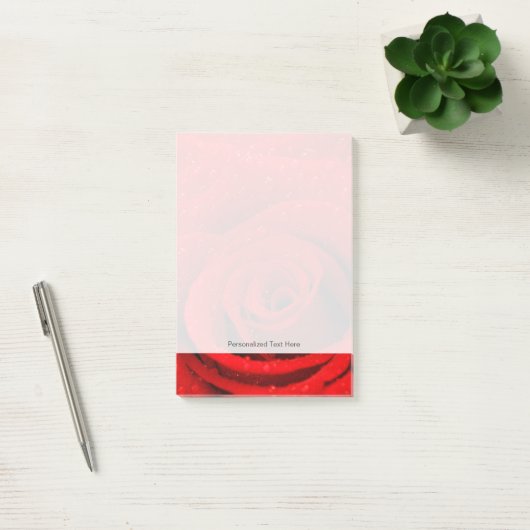 Foto van Red Rose Background Post-it® Notes (Kantoor)