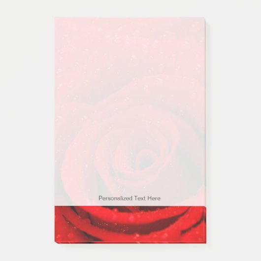 Foto van Red Rose Background Post-it® Notes (Voorkant)