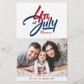 Foto van Red, White en Blue Happy Independence Day (Voorkant)