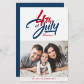 Foto van Red, White en Blue Happy Independence Day (Voorkant / Achterkant)