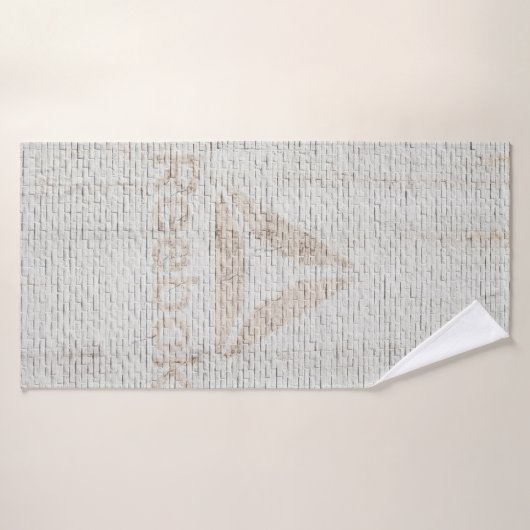 Foto van Reebok op de muur Badhanddoek (Badhanddoek)