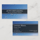 Foto van Regen Splash-druplets - Visitekaartje (Voorkant / Achterkant)