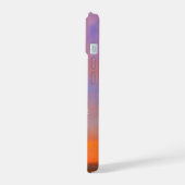 Foto van regenboog zonsondergang Geloof in magie c iPhone 15 Case (Linkerkant)