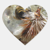 Foto van regenboogforel hart sticker (Voorkant)