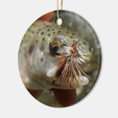 Foto van regenboogforel keramisch ornament (Links)