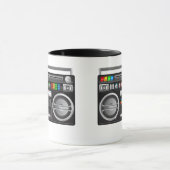 foto van retro boombox ghetto blaster mok (Midden)