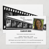Foto van Retro Film Strip Gradution Party Invite Kaart (Voorkant / Achterkant)