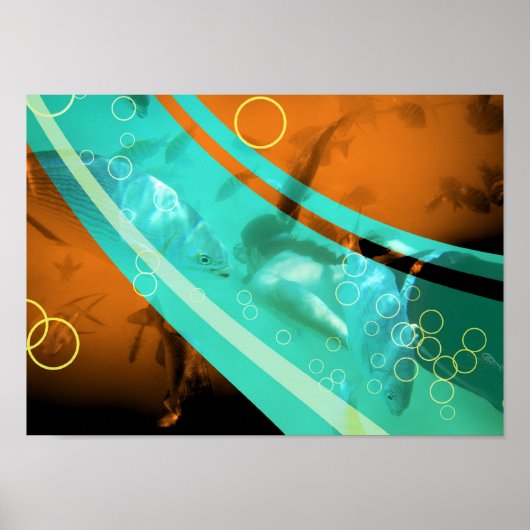 foto van retro snorkeling poster (Voorkant)