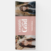 Foto van Retro Type Graduation Party Spandoek (Verticaal)