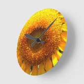 Foto van reuzengele zonnebloem ronde klok (Hoek)