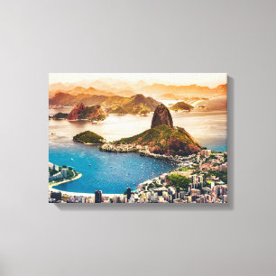Foto van Rio de Janeiro Canvas Afdruk