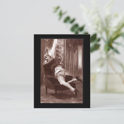 foto van risque meisje briefkaart (Staand voorkant)