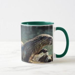 Foto van rivierotter voor dierenvrienden mok
