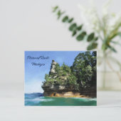 Foto van Rocks in Michigan Briefkaart (Staand voorkant)