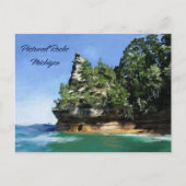 Foto van Rocks in Michigan Briefkaart (Voorkant)