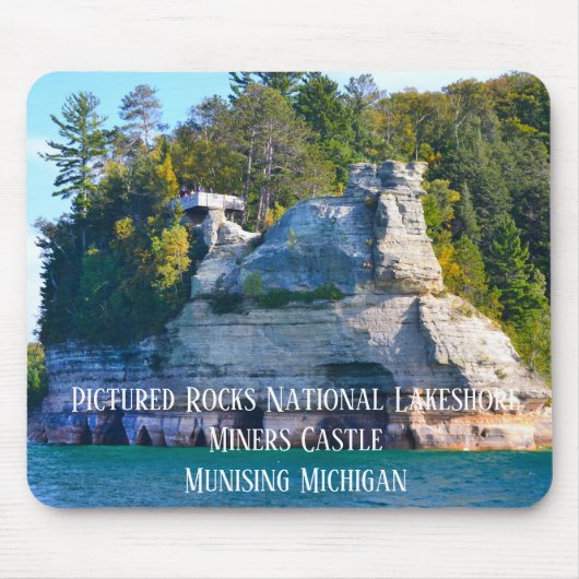 Foto van Rocks National Lakeshore Miners Castle Muismat (Voorkant)