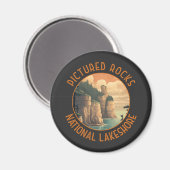 Foto van Rocks National Lakeshore Noodlijdende Ret Magneet (Voorkant / Achterkant)