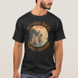 Foto van Rocks National Lakeshore Noodlijdende Ret T-shirt
