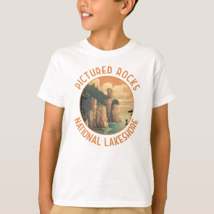 Foto van Rocks National Lakeshore Noodlijdende Ret T-shirt