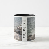 Foto van Rocky Ocean Shore Best Pap Ever Mok (Midden)